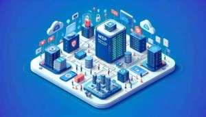 data security elements like encrypted data transfer, secure servers, and protected networks