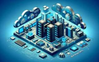 server arrays with cloud integration and data encryption symbols all under the highlighted phrase Backup Sets