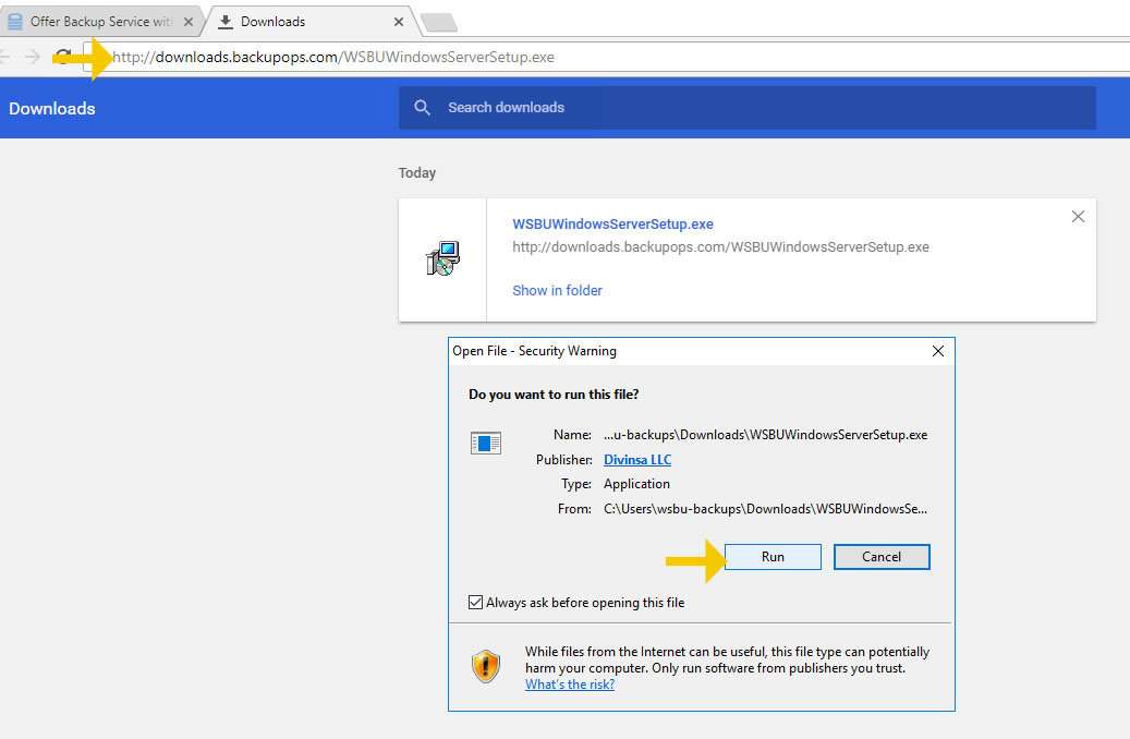 download-the-wholesalebackup-server-installer