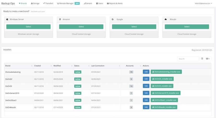 create your own branded data backup solution installer