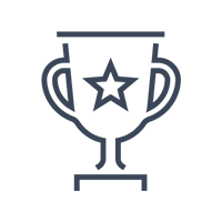 trophy icon - no hidden fee for storage or software