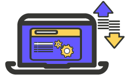 web console for managing backups