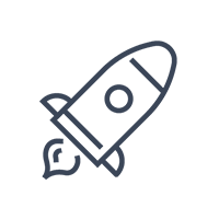rocket icon because wasabi has a great mission